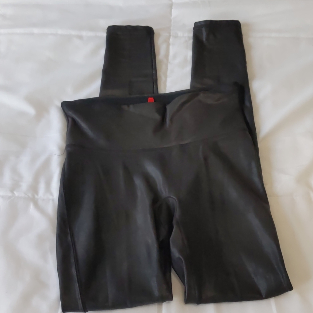 Spanx faux leather leggings